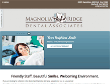 Tablet Screenshot of magnoliaridgedental.com